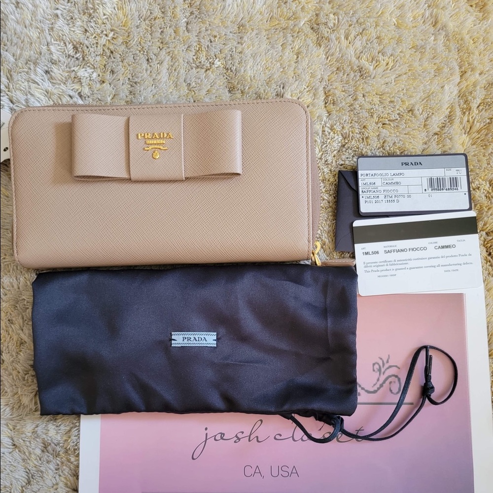 Prada long wallet